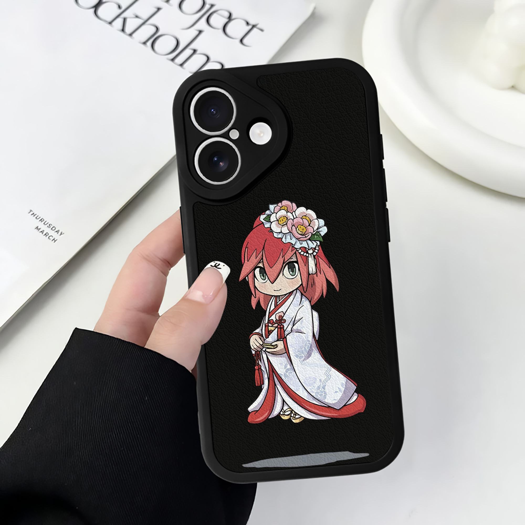 （画像用） 妖怪ウォッチ Yo-kai Watch 【iPhone 16シリーズ対応】シリコンスマホケース（レザー調） 材質：シリコン